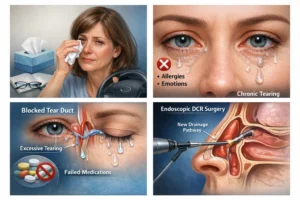 ریزش اشک در اثر انسداد مجاری اشکی