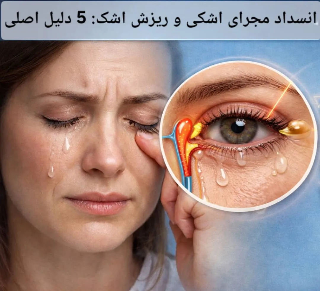 انسداد مجرای اشکی و ریزش اشک: 5 دلیل اصلی