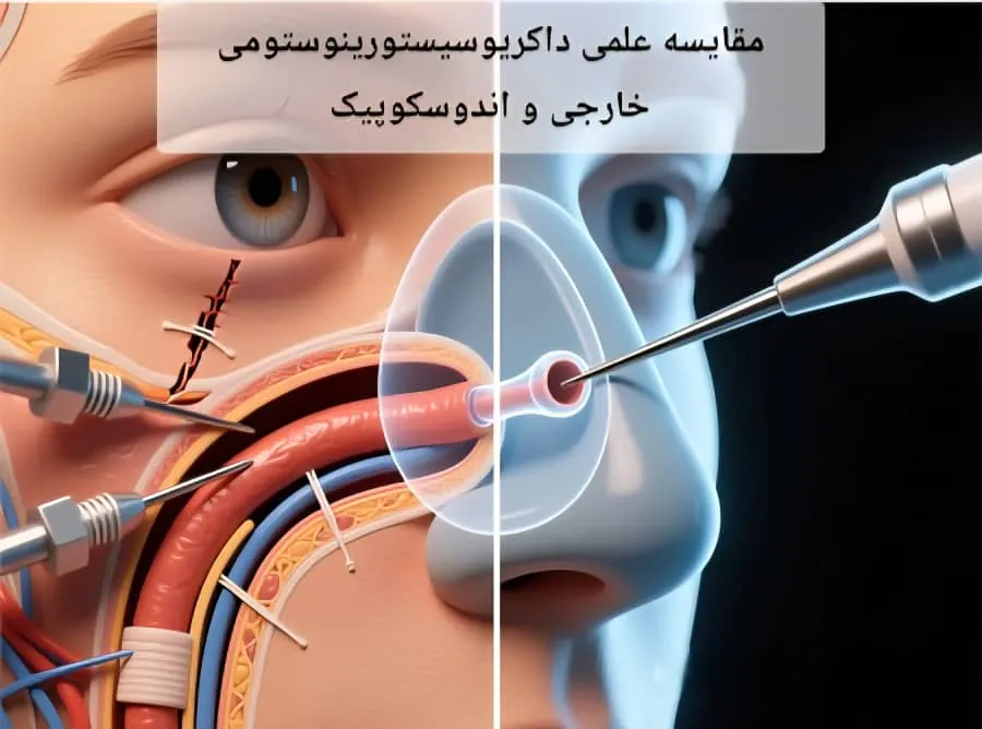 مقایسه علمی داكریوسیستورینوستومی خارجی و اندوسكوپیک