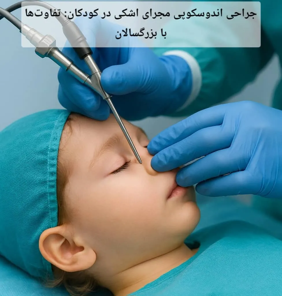 جراحی اندوسکوپی مجرای اشکی در کودکان: تفاوت‌ها با بزرگسالان