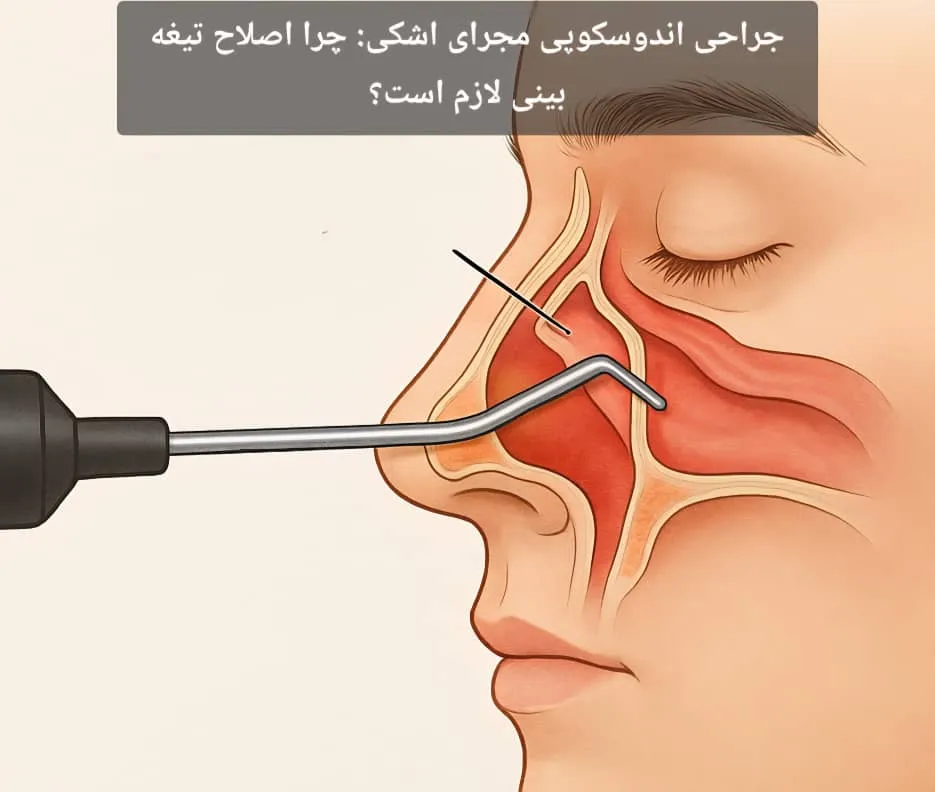 جراحی اندوسکوپی مجرای اشکی: چرا اصلاح تیغه بینی لازم است؟