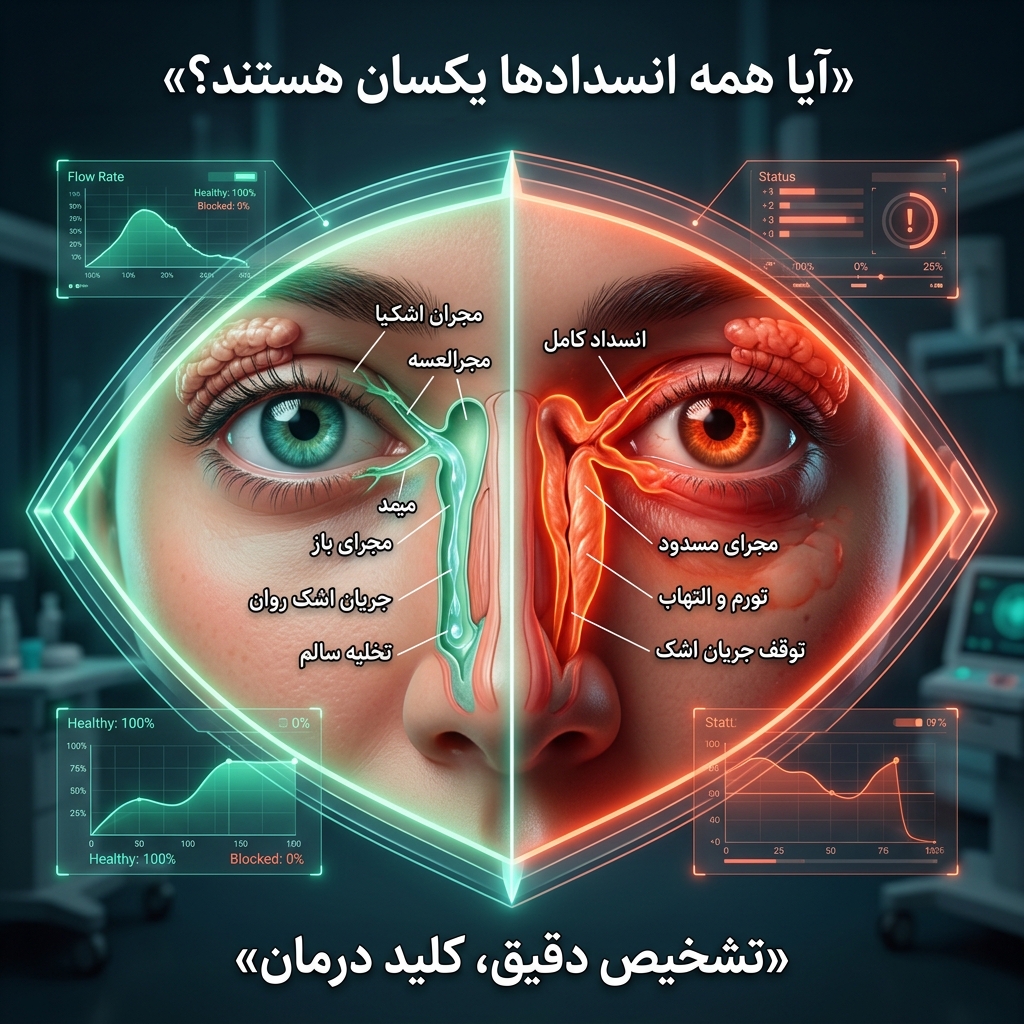 درمان انسداد مجرای اشکی بدون جراحی؛ آیا همیشه امکان‌پذیر است؟