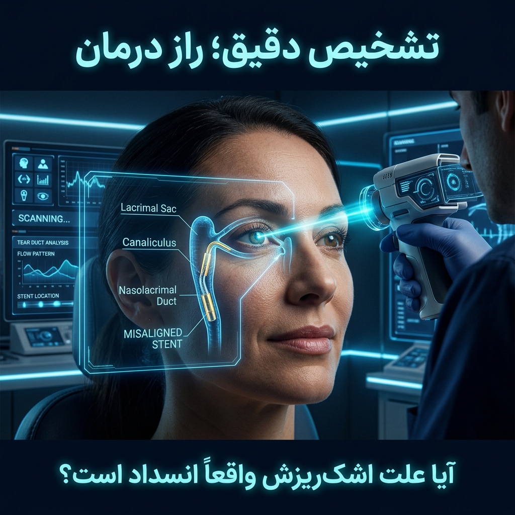 اشک ریزش مجدد بعد از درمان مجرای اشکی؛ چرا اتفاق می‌افتد؟