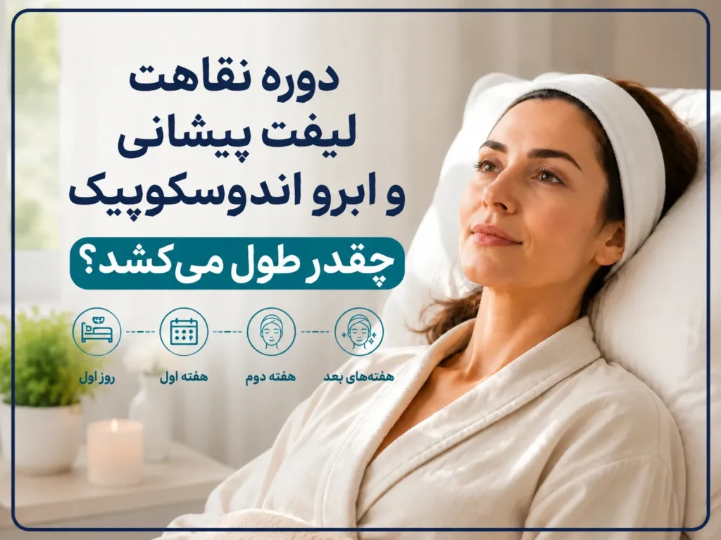 دوره نقاهت لیفت پیشانی و ابرو اندوسکوپیک چقدر طول می‌کشد؟
