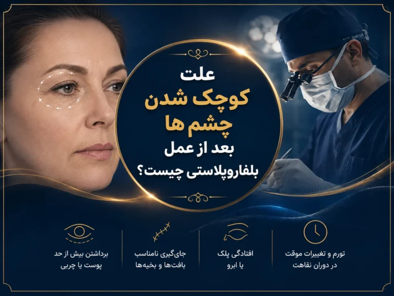 علت کوچک شدن چشم ها بعد از عمل بلفاروپلاستی چیست؟