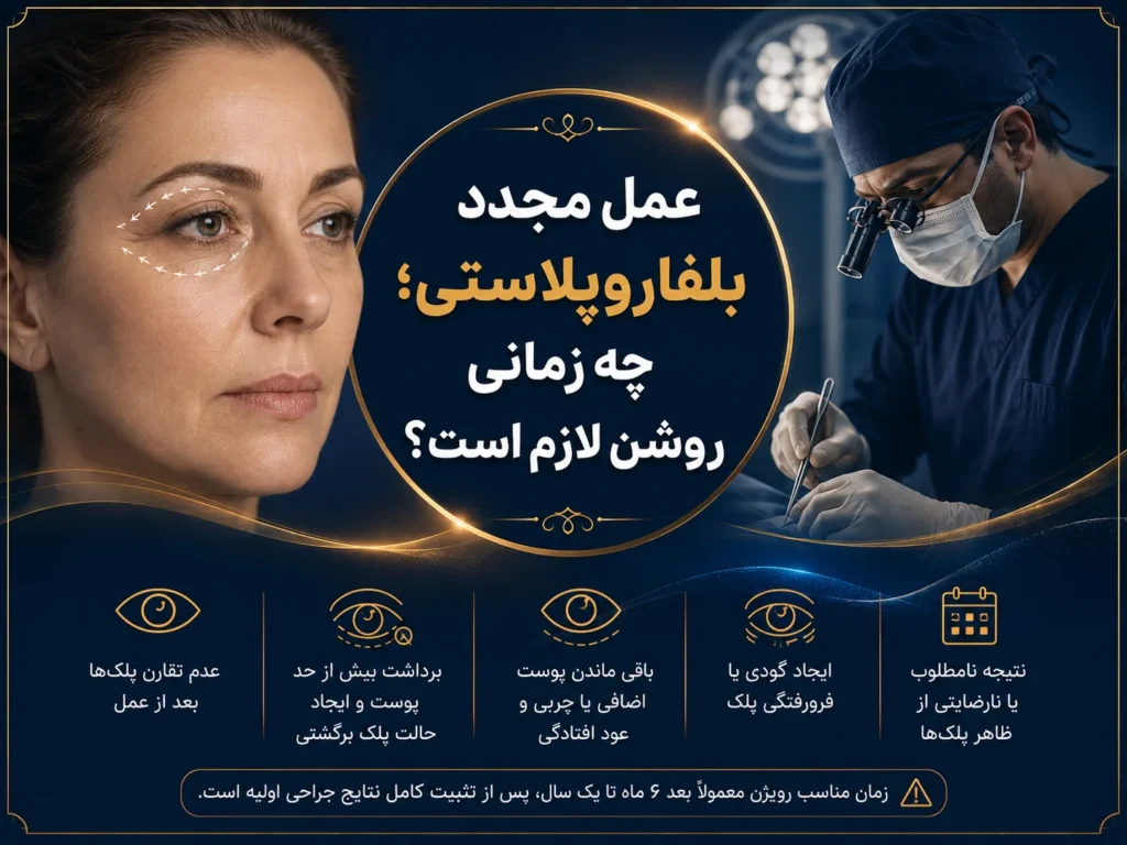 عمل مجدد بلفاروپلاستی؛ چه زمانی رویژن لازم است؟