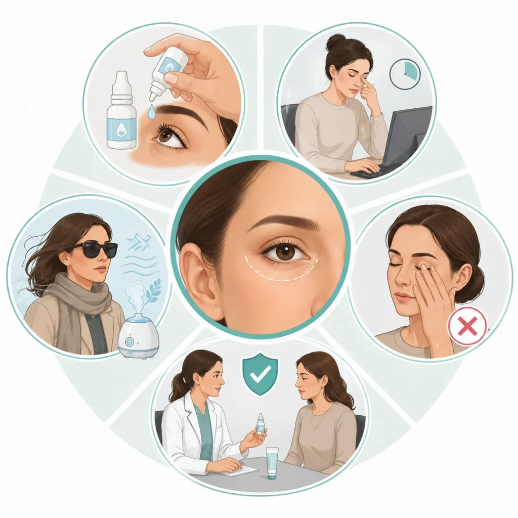برای کاهش خشکی چشم چه کار کنیم؟