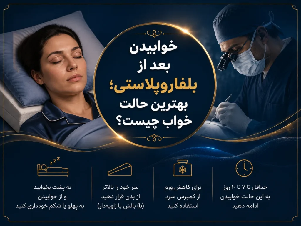 خوابیدن بعد از بلفاروپلاستی؛ بهترین حالت خواب چیست؟