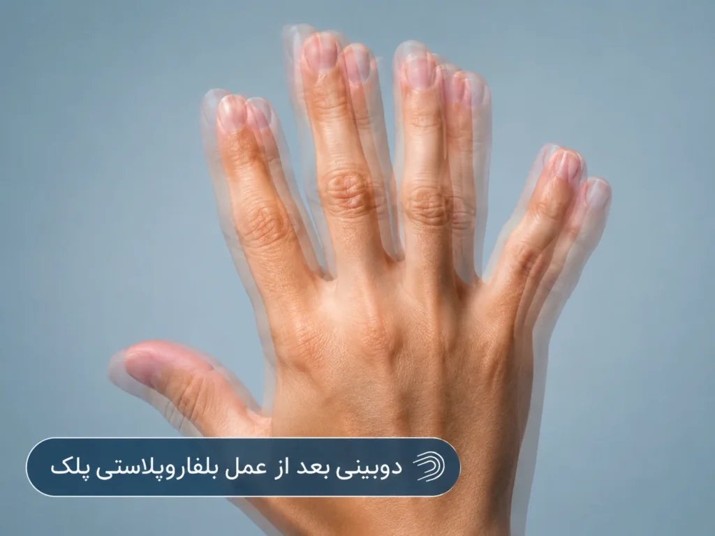 دوبینی و تاری دید پس از عمل بلفاروپلاستی
