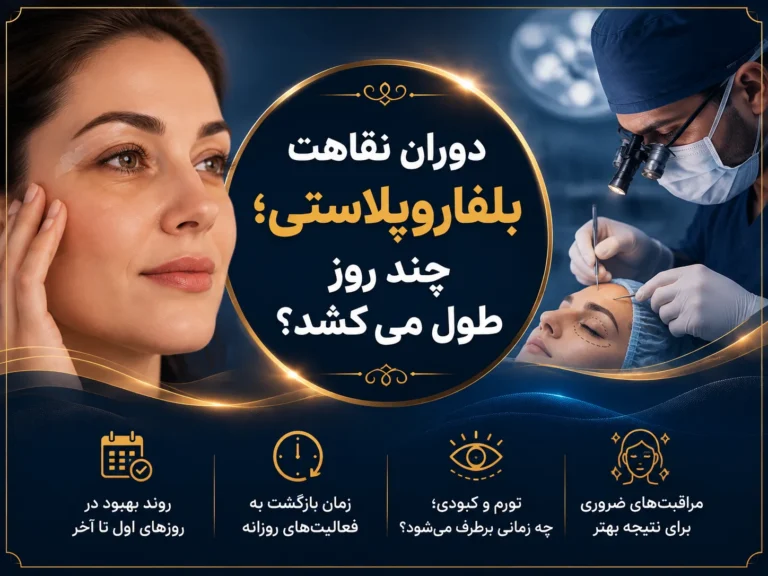 دوران نقاهت بلفاروپلاستی؛ چند روز طول می‌کشد؟