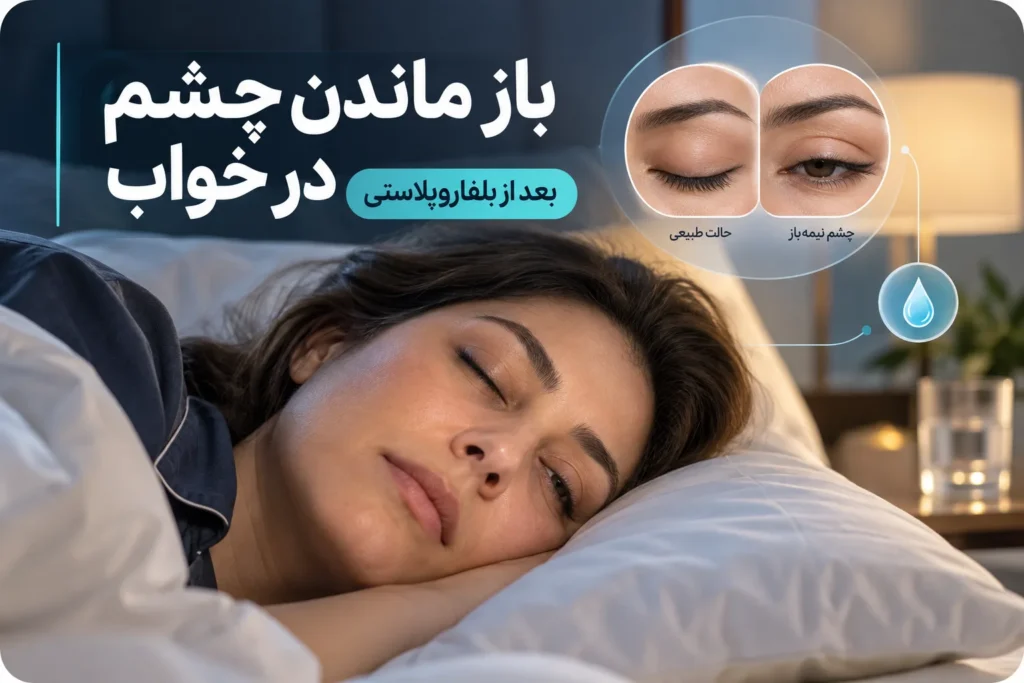 باز ماندن چشم در خواب بعد از بلفاروپلاستی