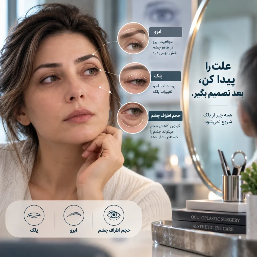 چشم خسته بعد از بلفاروپلاستی