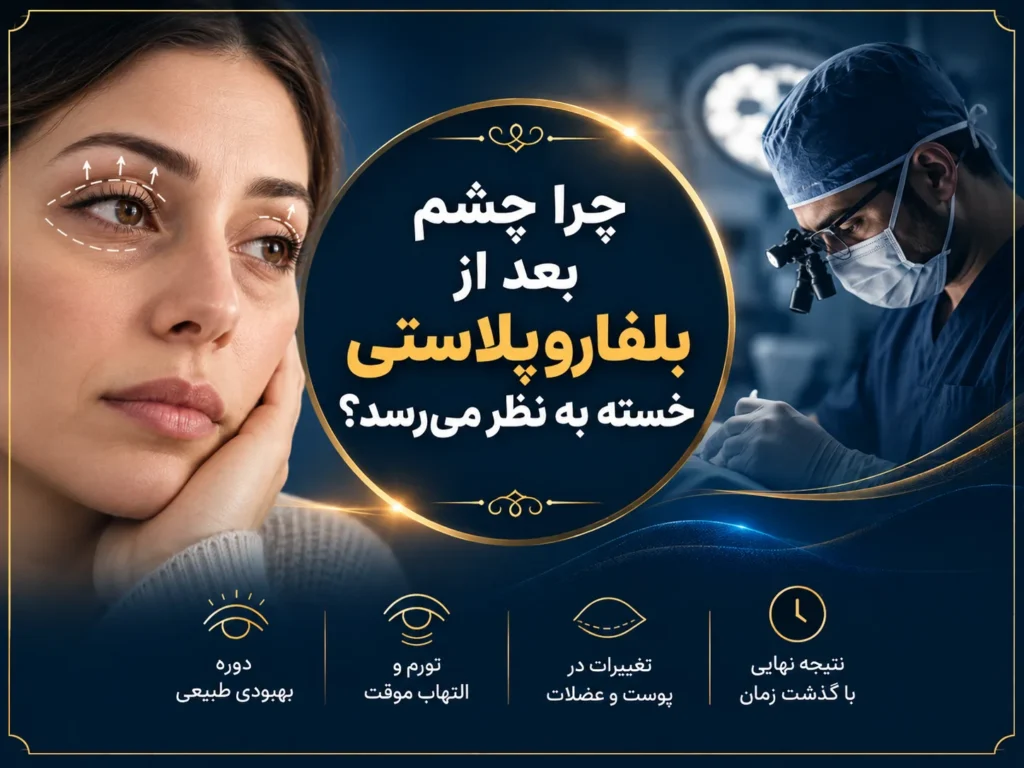چشم خسته بعد از بلفاروپلاستی