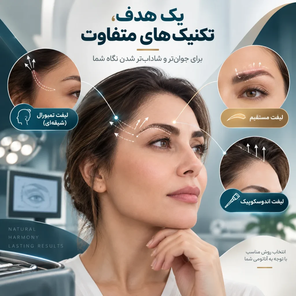 جراحی لیفت دم ابرو چیست؟