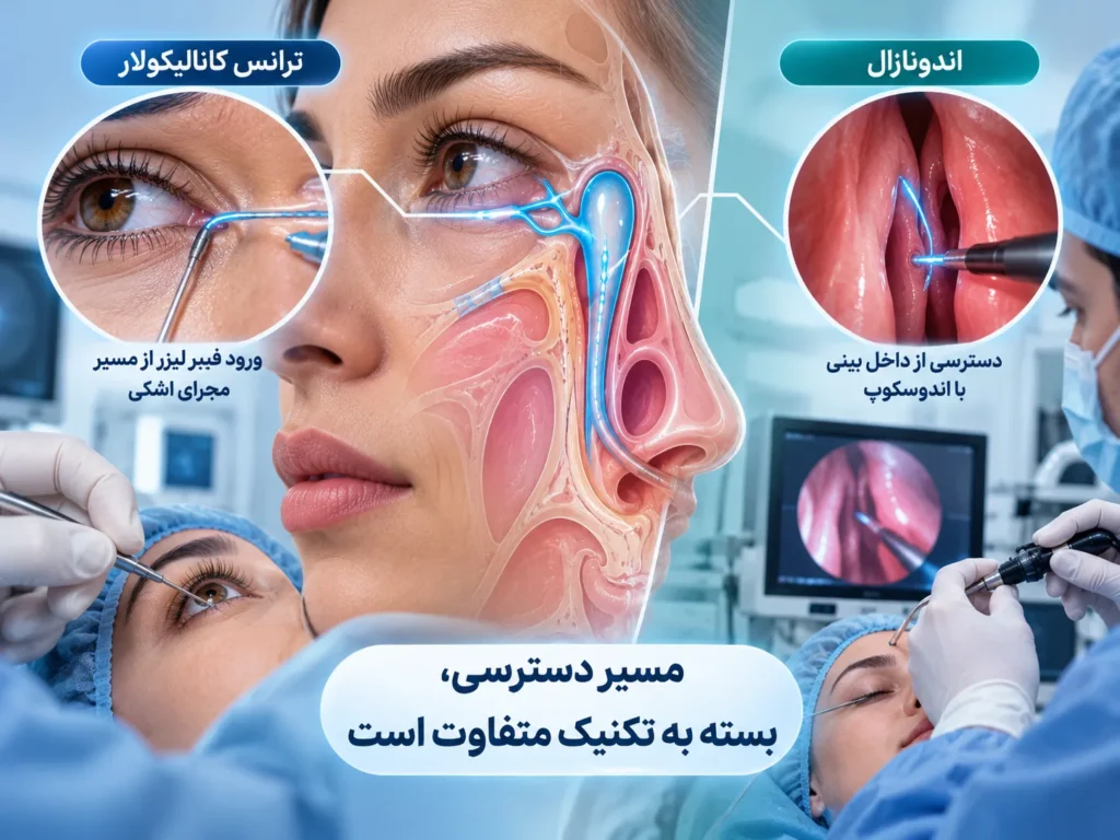 عمل مجرای اشک با لیزر چگونه انجام می‌شود؟
