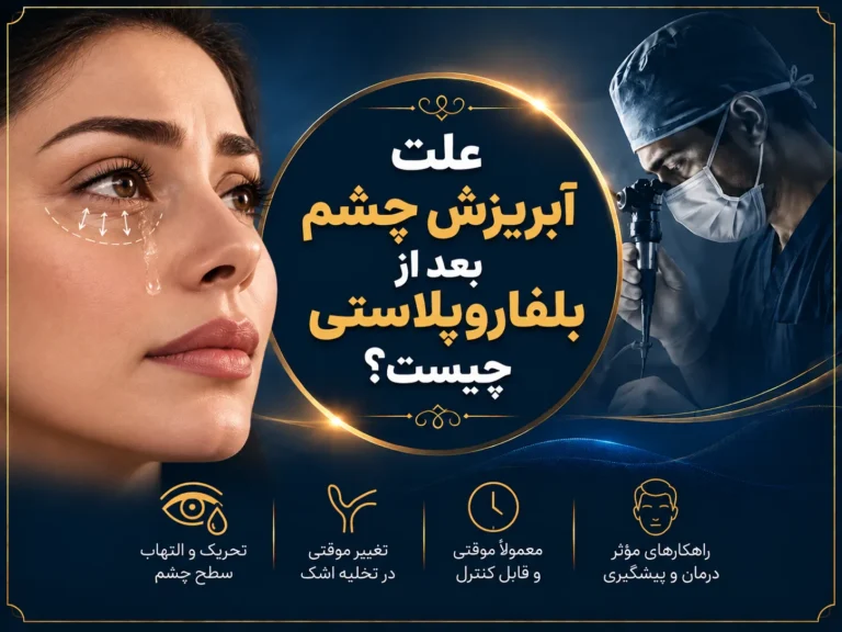 آبریزش چشم بعد از بلفاروپلاستی؛ 7 علت مهم