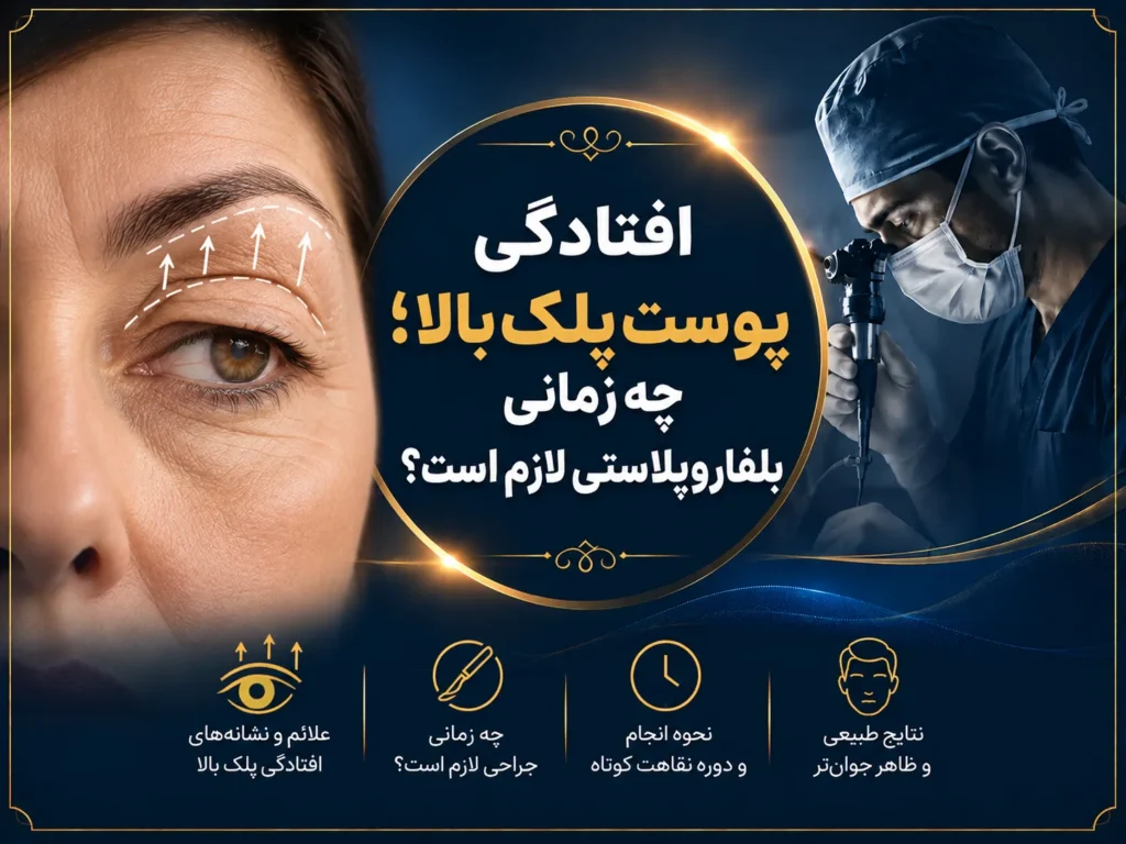 افتادگی پوست پلک بالا؛ چه زمانی بلفاروپلاستی لازم است؟
