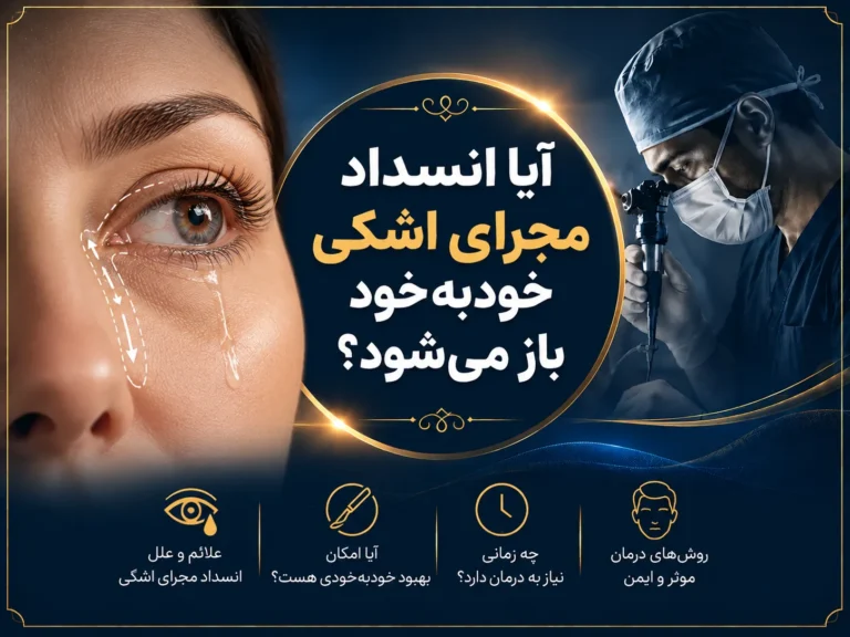 آیا انسداد مجرای اشکی خودبه‌خود باز می‌شود؟