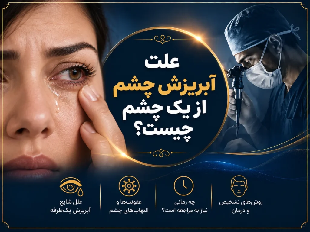 علت آبریزش چشم از یک چشم چیست؟